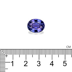 Ovale geslepen blauwe Tanzaniet 7.81 karaat